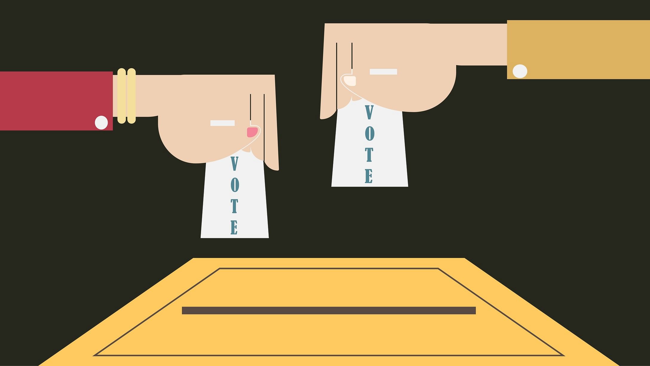 <div class="paragraphs"><p>Illustration showing voting in India.</p></div>