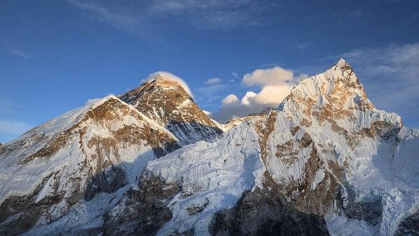 <div class="paragraphs"><p>A view of Mt. Everest, the highest mountain above the sea level, located in Nepal.</p></div>