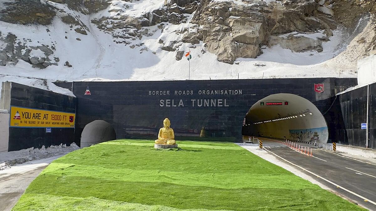 <div class="paragraphs"><p>A view of the ‘Sela Tunnel’ which was inaugurated by Prime Minister Narendra Modi from Itanagar, in Arunachal Pradesh, on March 9, 2024. </p></div>