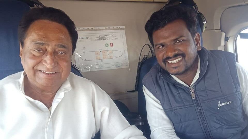 <div class="paragraphs"><p>Vikram Ahakey (right) seen here with Kamal Nath (left).</p></div>