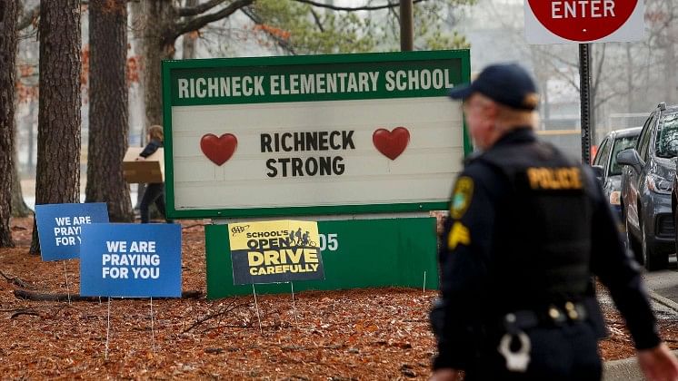 <div class="paragraphs"><p>Scene from outside Richneck Elementary after the shooting.</p></div>