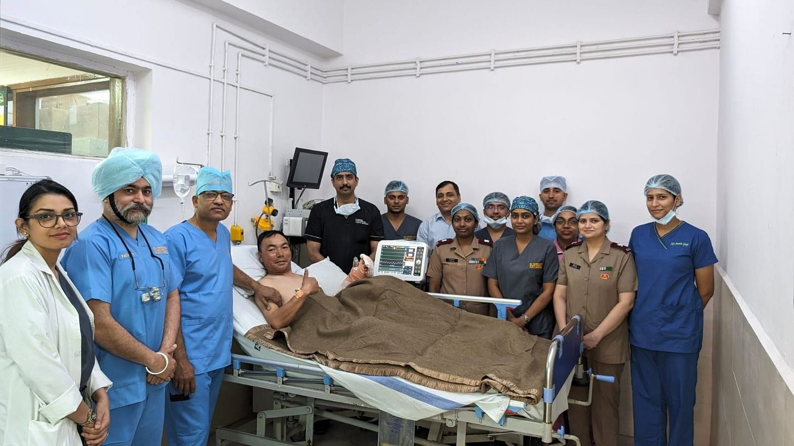 Naik Konchok Gailsin underwent the surgery at Army Hospital Research and Referral in Delhi.