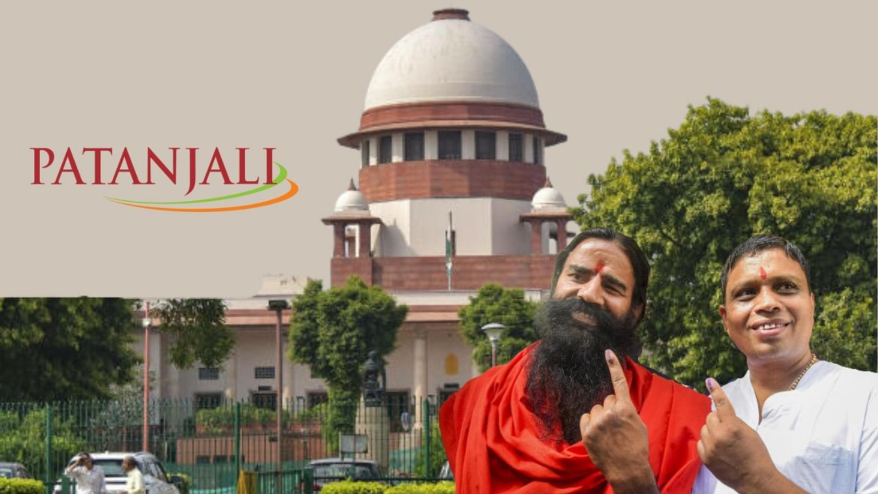 <div class="paragraphs"><p>Supreme Court, Baba Ramdev, Acharya Balkrishna and Patanjali logo.</p></div>