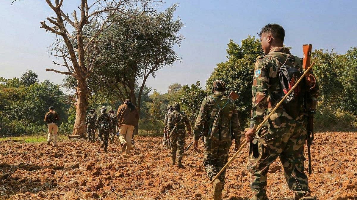 <div class="paragraphs"><p>File image showing security personnel on a recce in Dantewada, Chhattisgarh.</p></div>