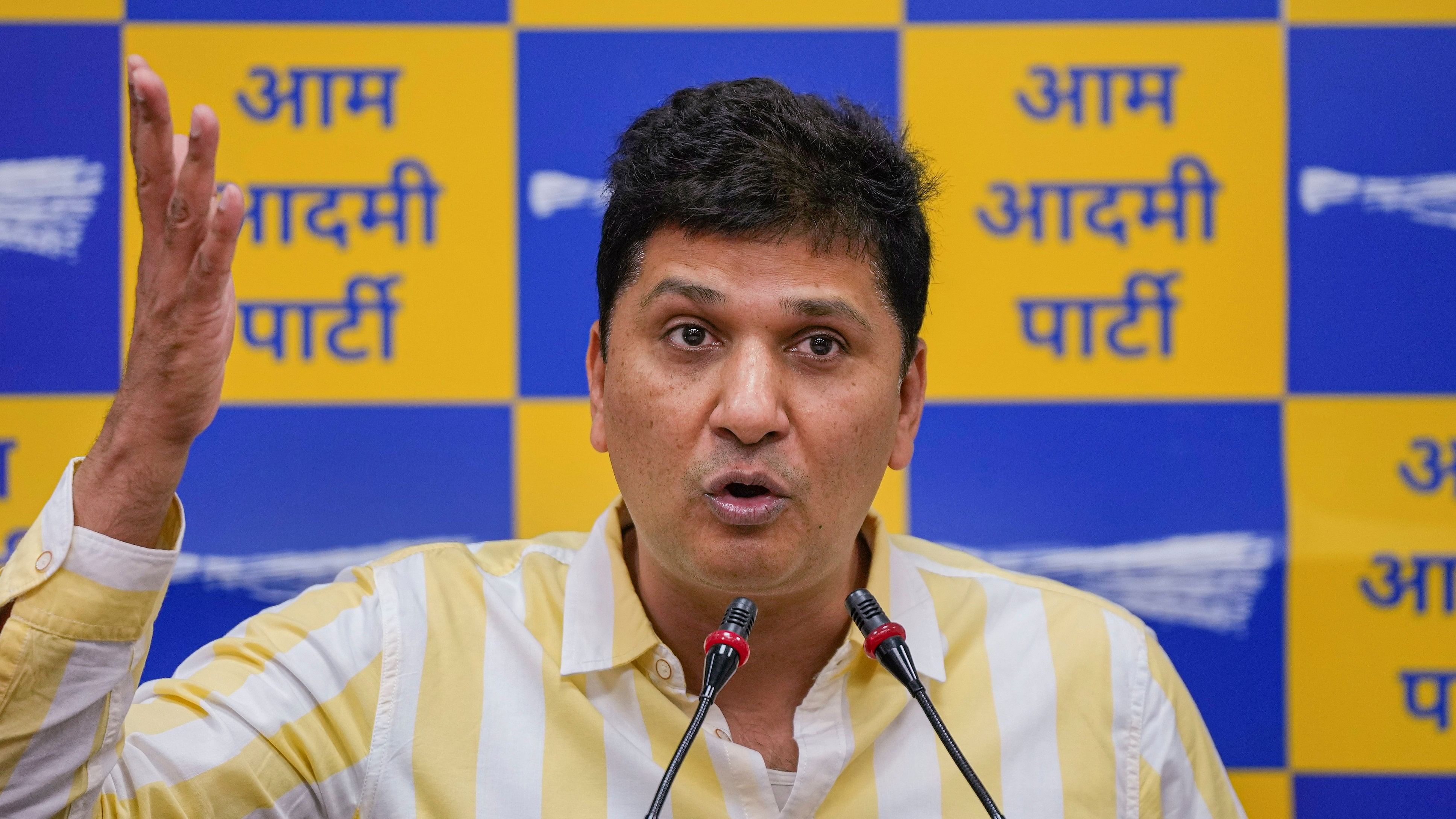 <div class="paragraphs"><p>Delhi minister and AAP leader Saurabh Bharadwaj.</p></div>