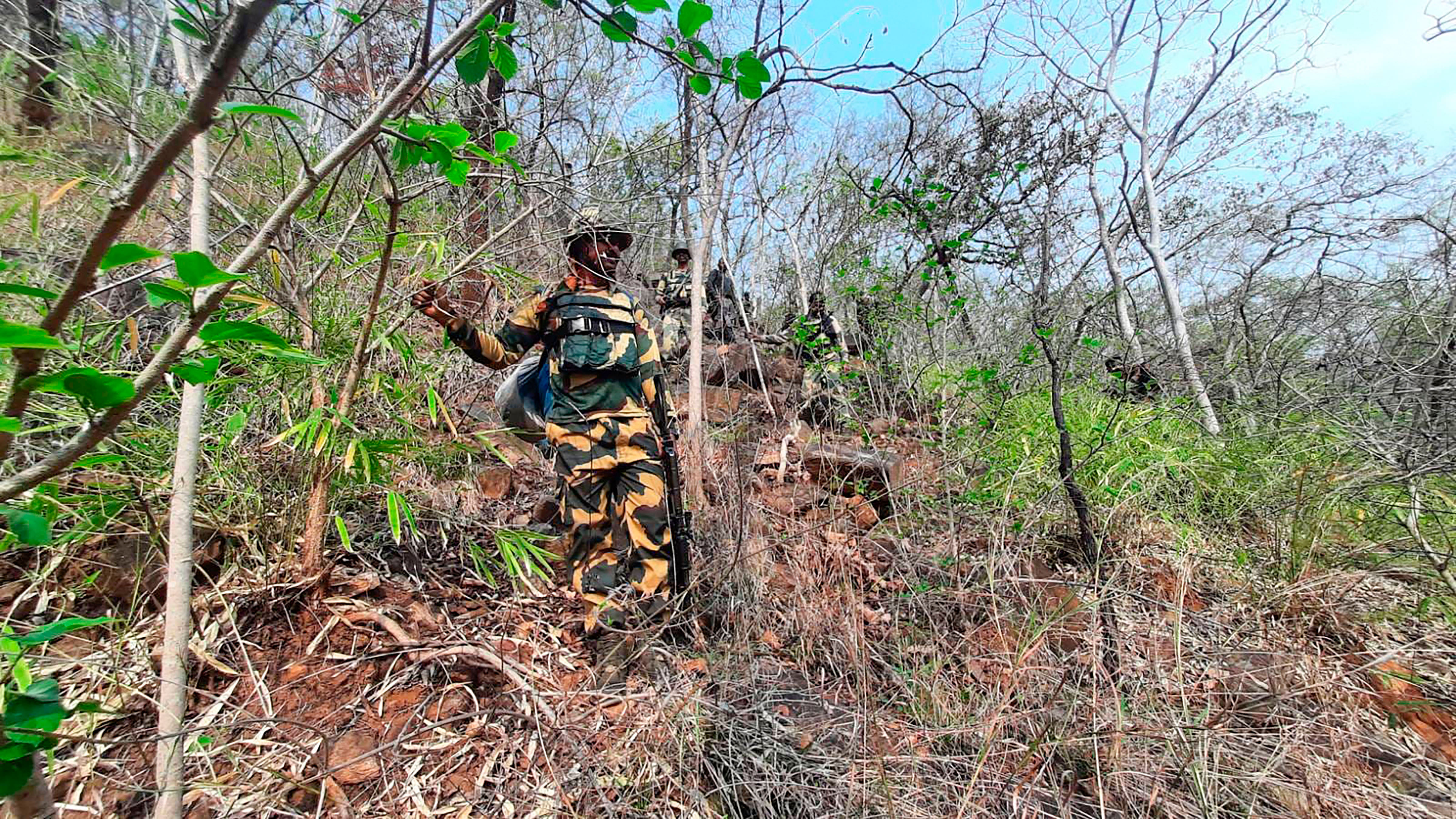<div class="paragraphs"><p>Representative image of a security personnel during an encounter with Naxalites.</p></div>