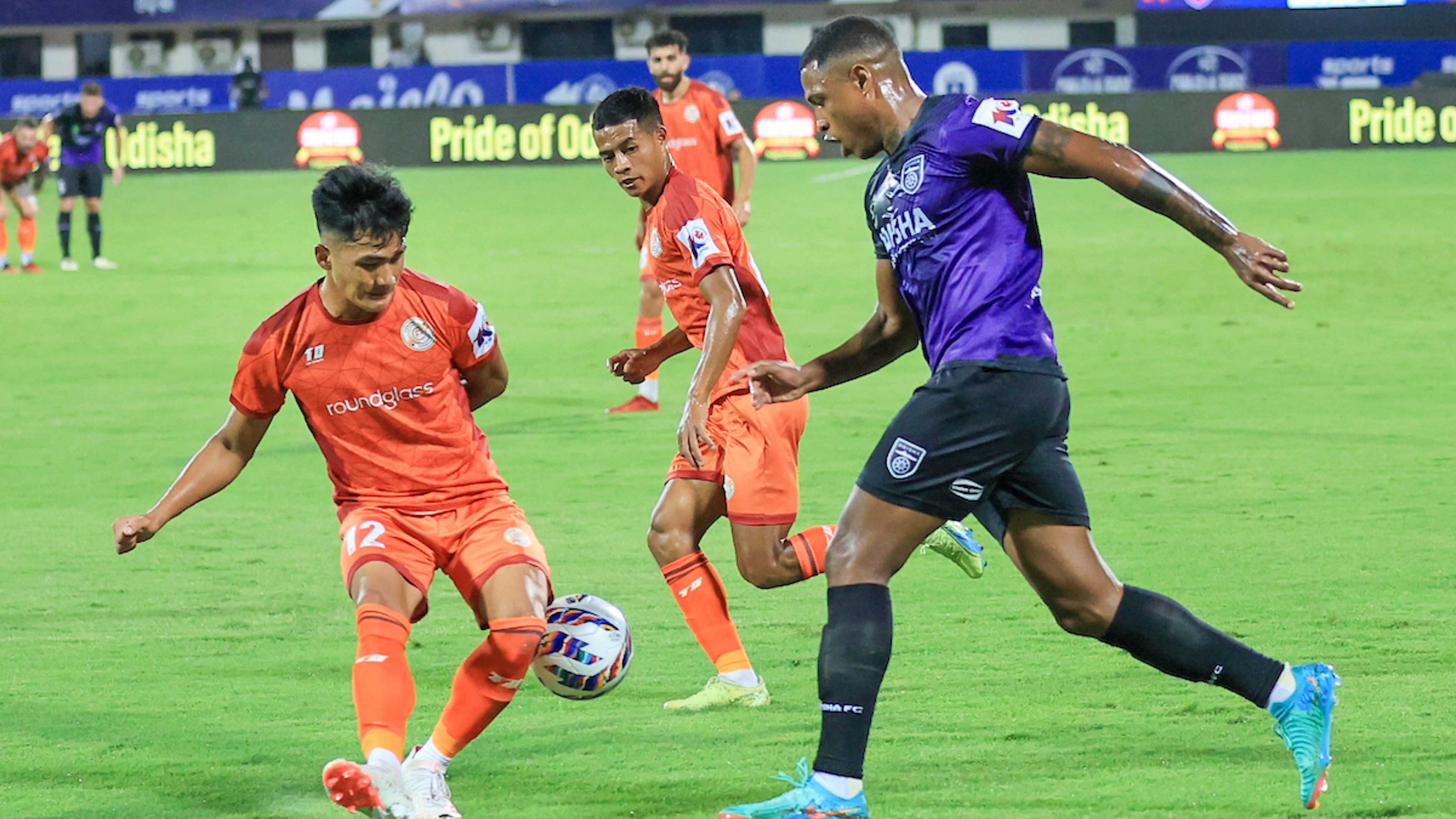 <div class="paragraphs"><p>FIle photo of players of Odisha FC and Punjab FC during a match in&nbsp;ISL 2023/24.&nbsp;</p></div>