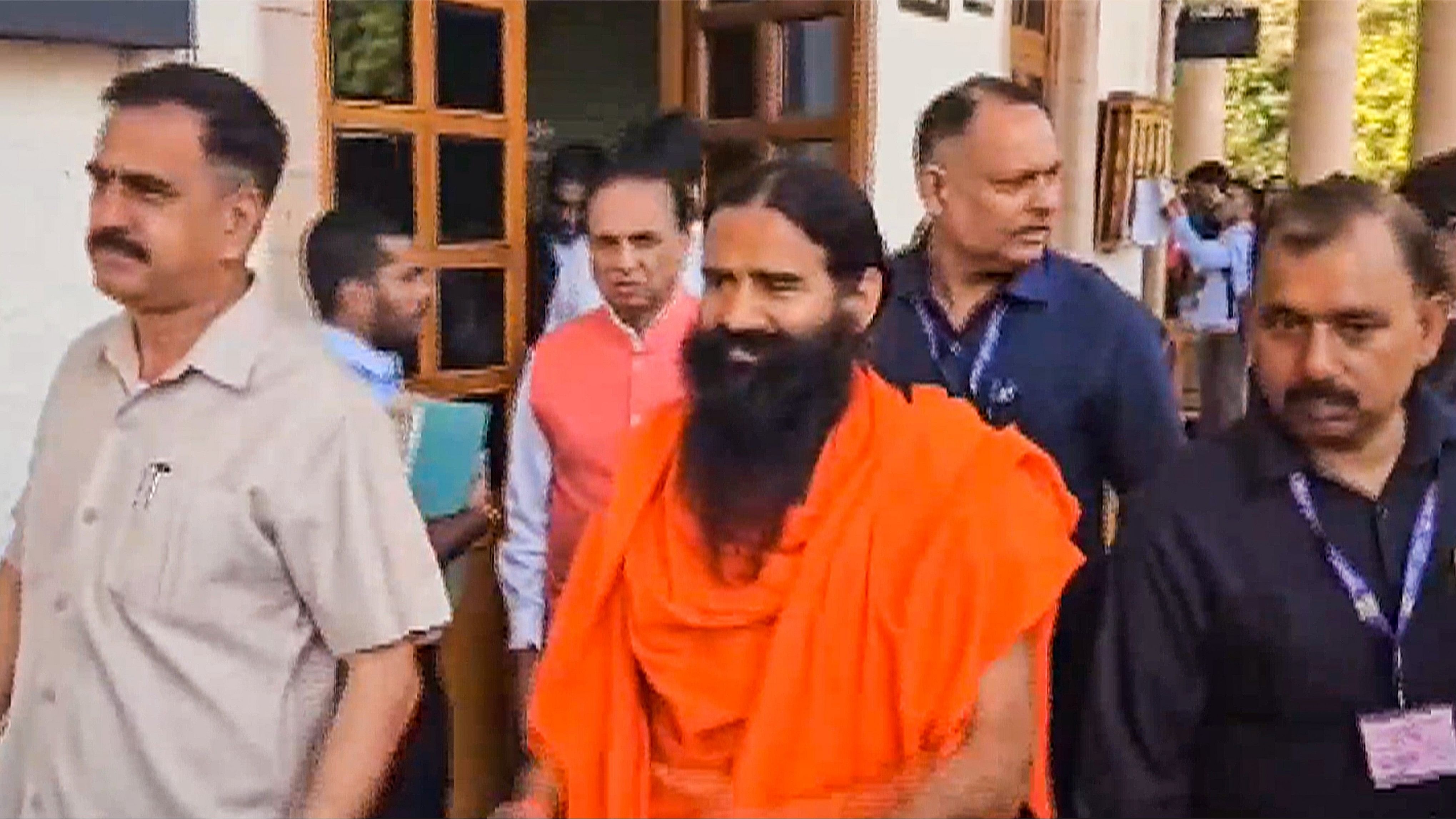 <div class="paragraphs"><p>New Delhi: Yoga guru Ramdev arrives at the Supreme Court for hearing on the Patanjali misleading advertisements case, in New Delhi, Wednesday, April 10, 2024</p></div>