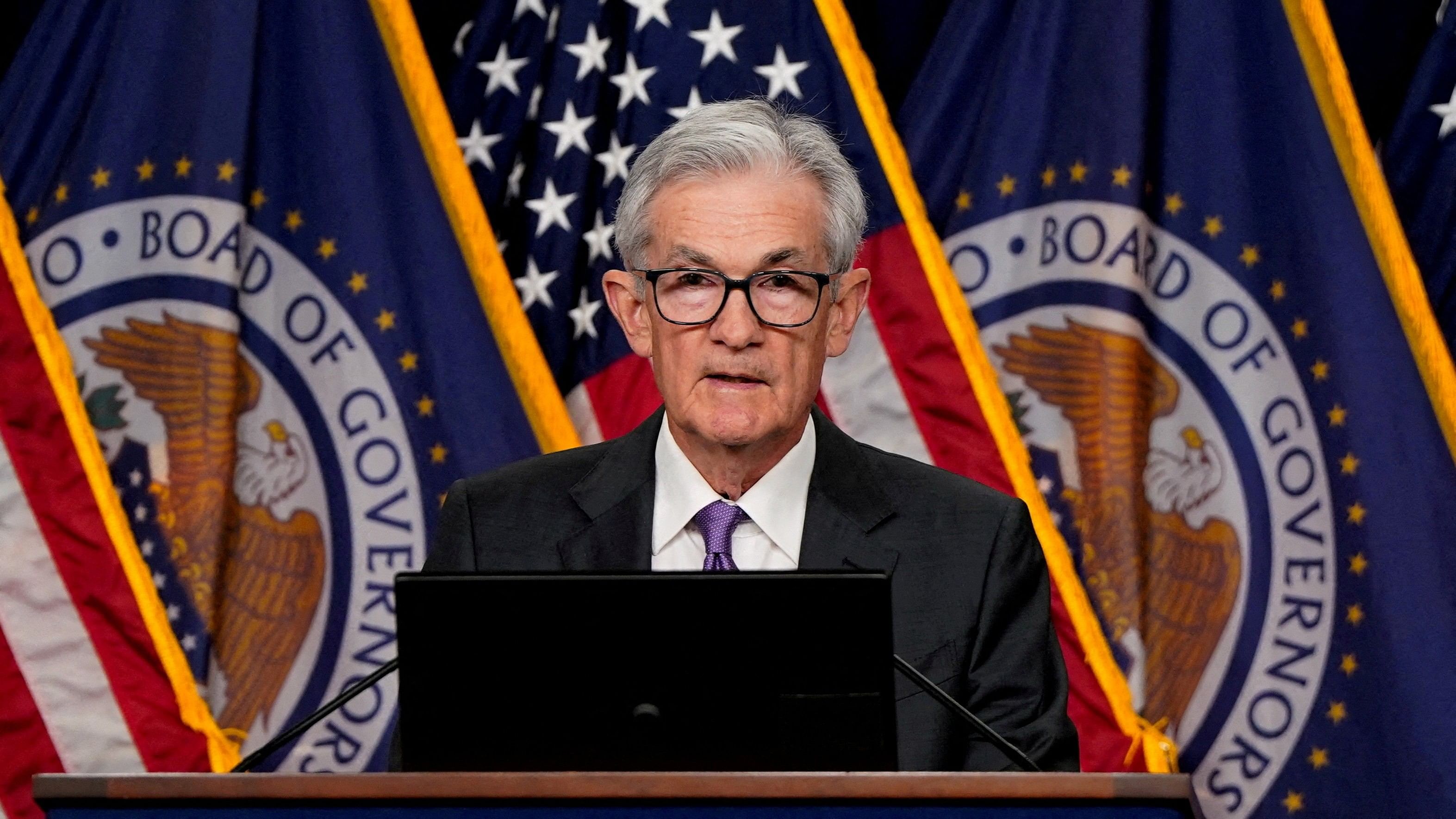 <div class="paragraphs"><p>Federal Reserve Chair Jerome Powell holds.</p></div>