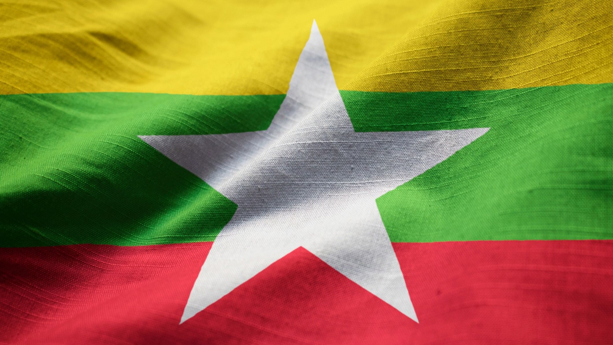 <div class="paragraphs"><p>Myanmar flag.</p></div>