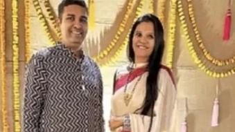 <div class="paragraphs"><p>Bhavesh Bhandari and his wife.</p></div>