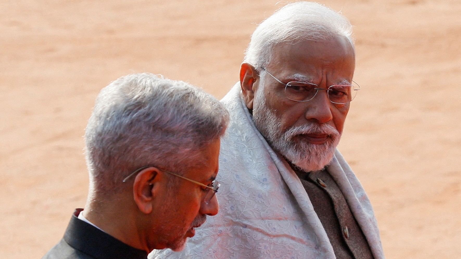 <div class="paragraphs"><p>PM Modi with Foreign Minister Jaishankar.</p></div>