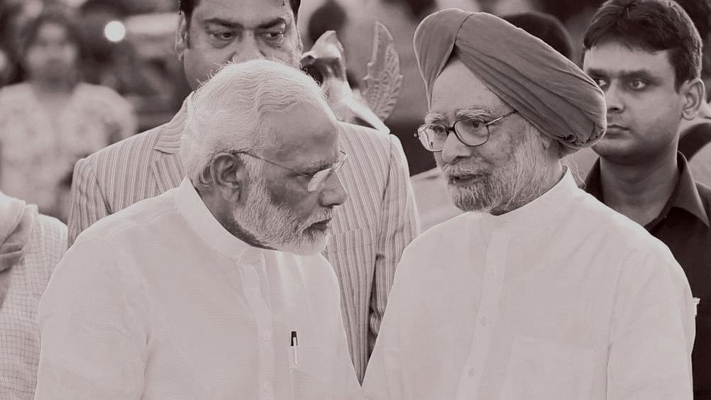 <div class="paragraphs"><p>File photo of former prime minister Manmohan Singh with Prime Minister Narendra Modi in New Delhi on Sep 30, 2017. </p></div>