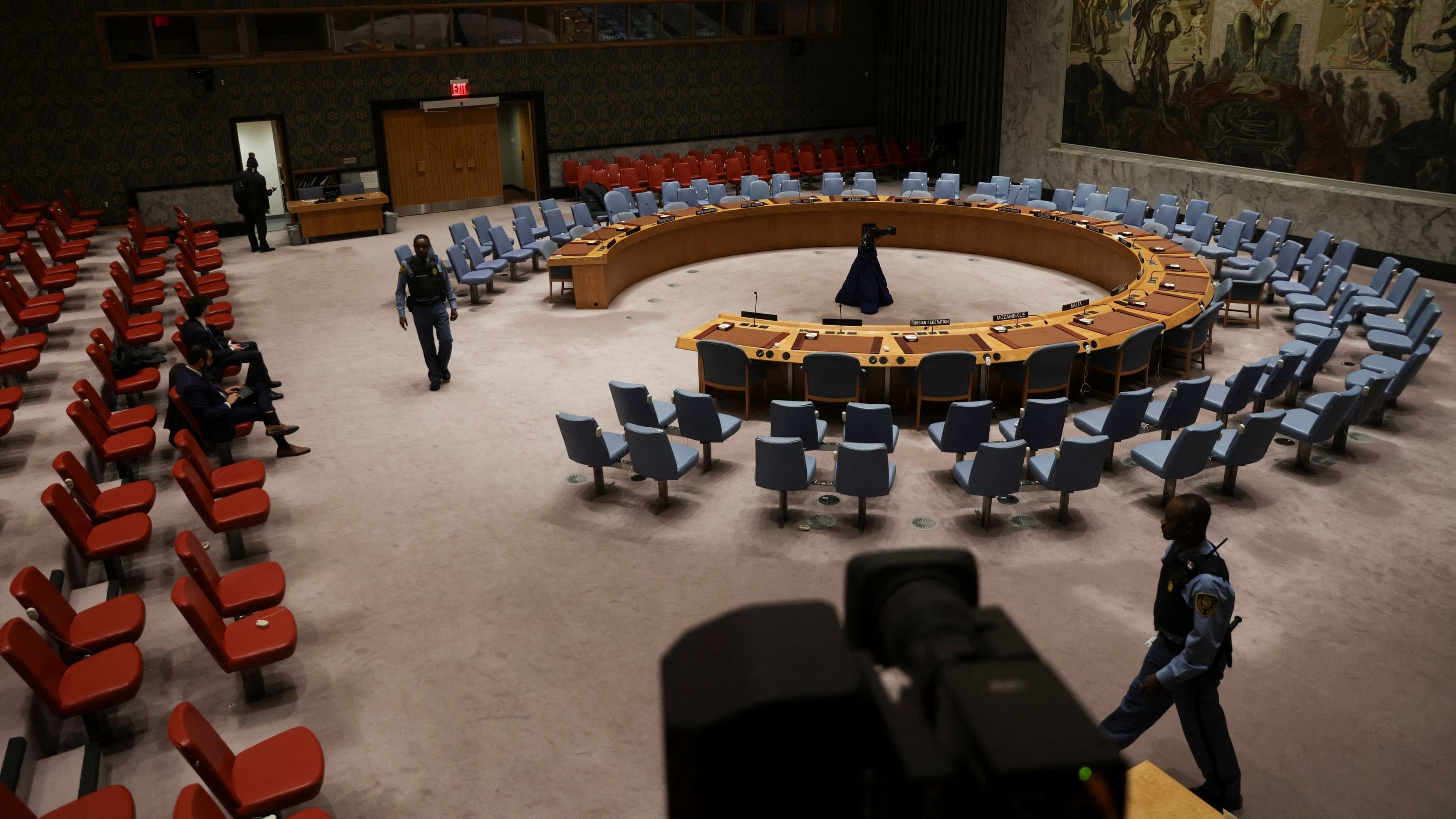 <div class="paragraphs"><p>The United Nations Security Council meeting chamber at the UN headquarters in New York, US.</p></div>