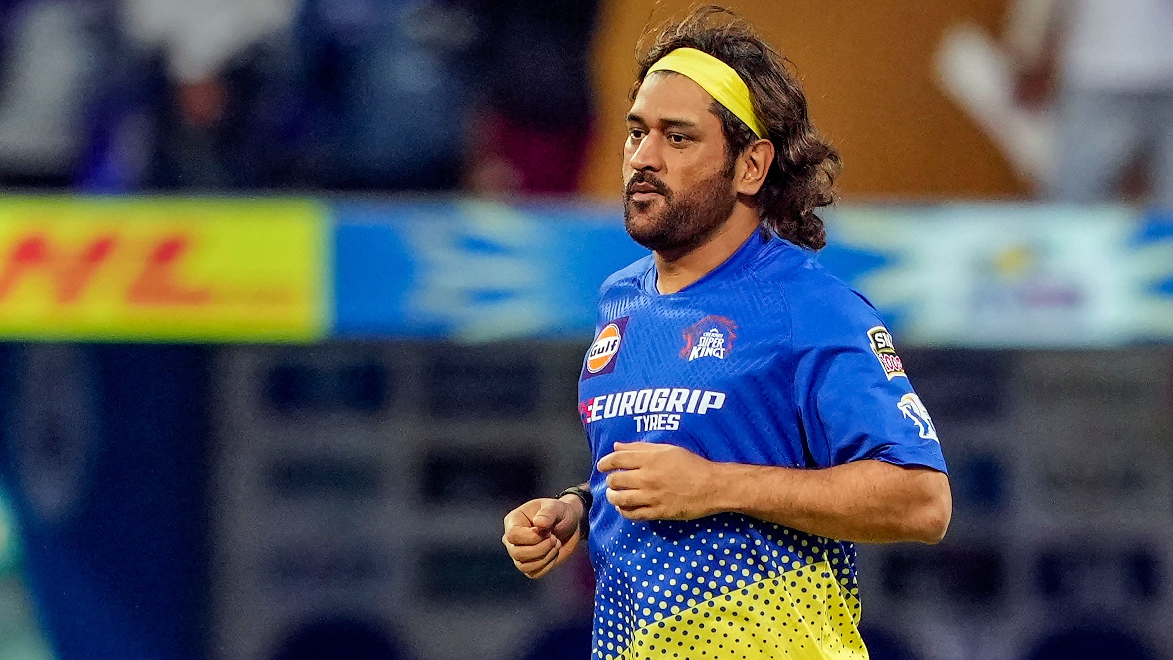 <div class="paragraphs"><p>MS Dhoni warms up before the start of the Indian Premier League (IPL) cricket match between Chennai Super Kings and Mumbai Indians, at Wankhede Stadium in Mumbai</p></div>