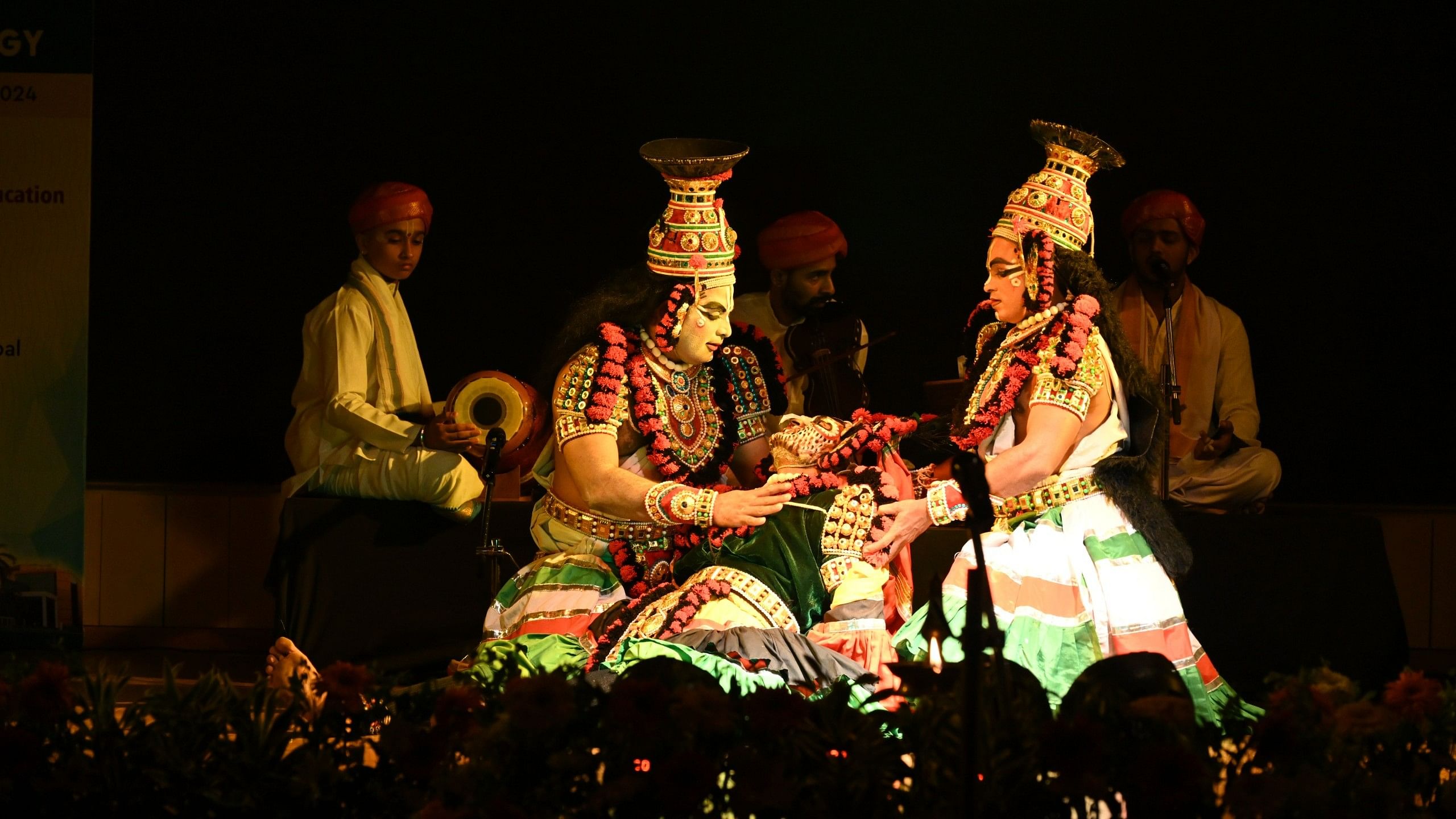 Artists of Theatre Yaksha (R.), Udupi perform 'Seethapaharana' on the occasion of the two-day International Conference on Nanoscience and Nanotechnology organised by the Directorate of Research at Manipal Academy of Higher Education in Manipal recently.


