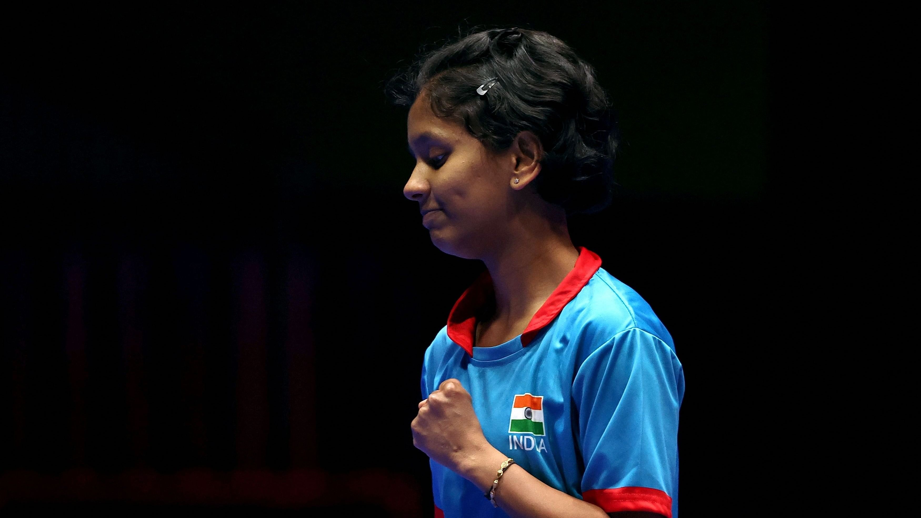 <div class="paragraphs"><p> Indian table tennis player Sreeja Akula.</p></div>