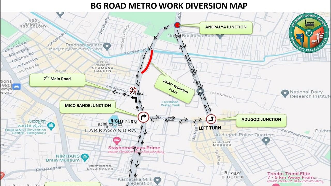 <div class="paragraphs"><p>The new traffic route on Bannerghatta Road. </p></div>