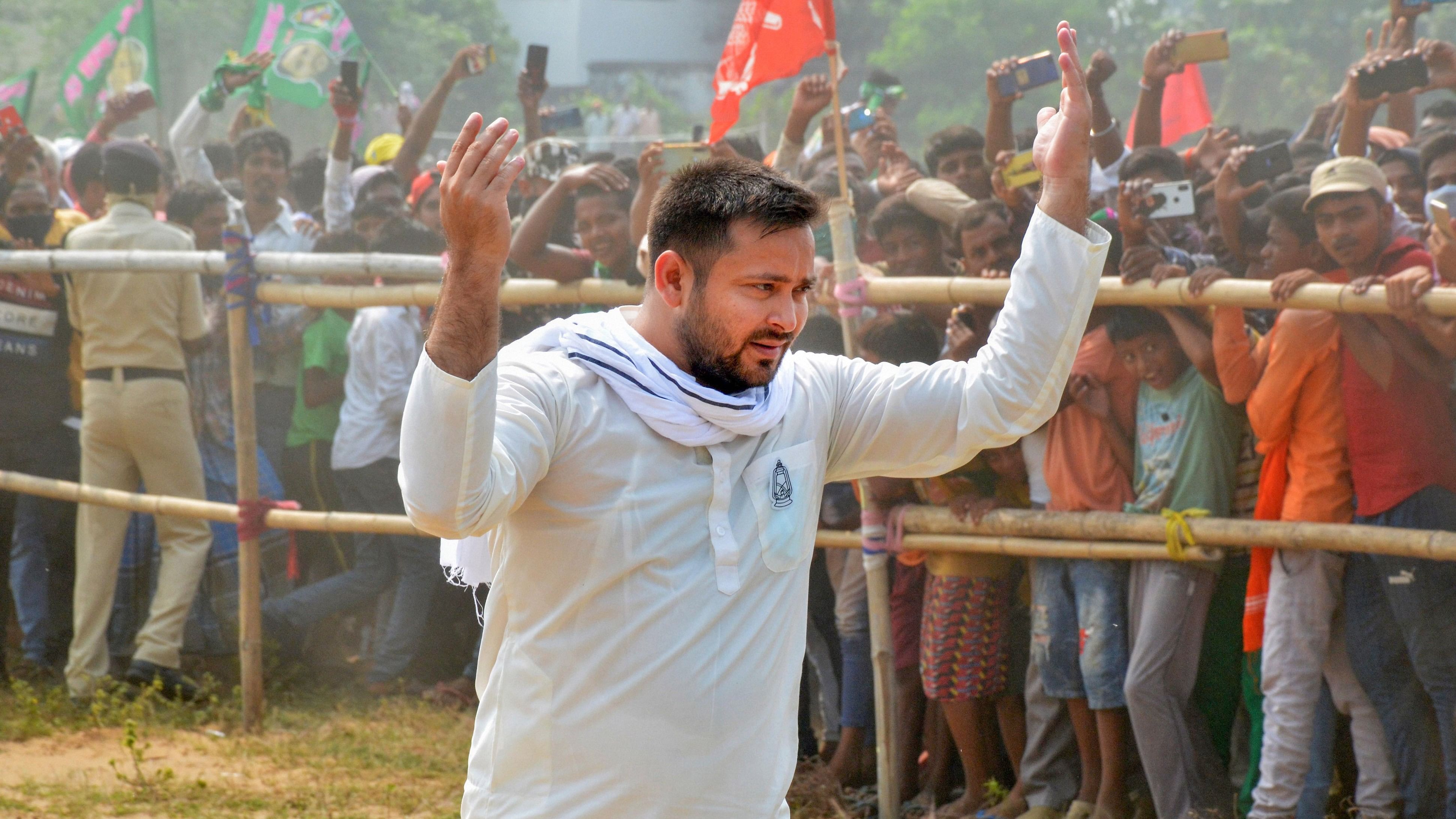 <div class="paragraphs"><p>File photo of&nbsp;Rashtriya Janata Dal (RJD) leader Tejashwi Yadav.</p></div>