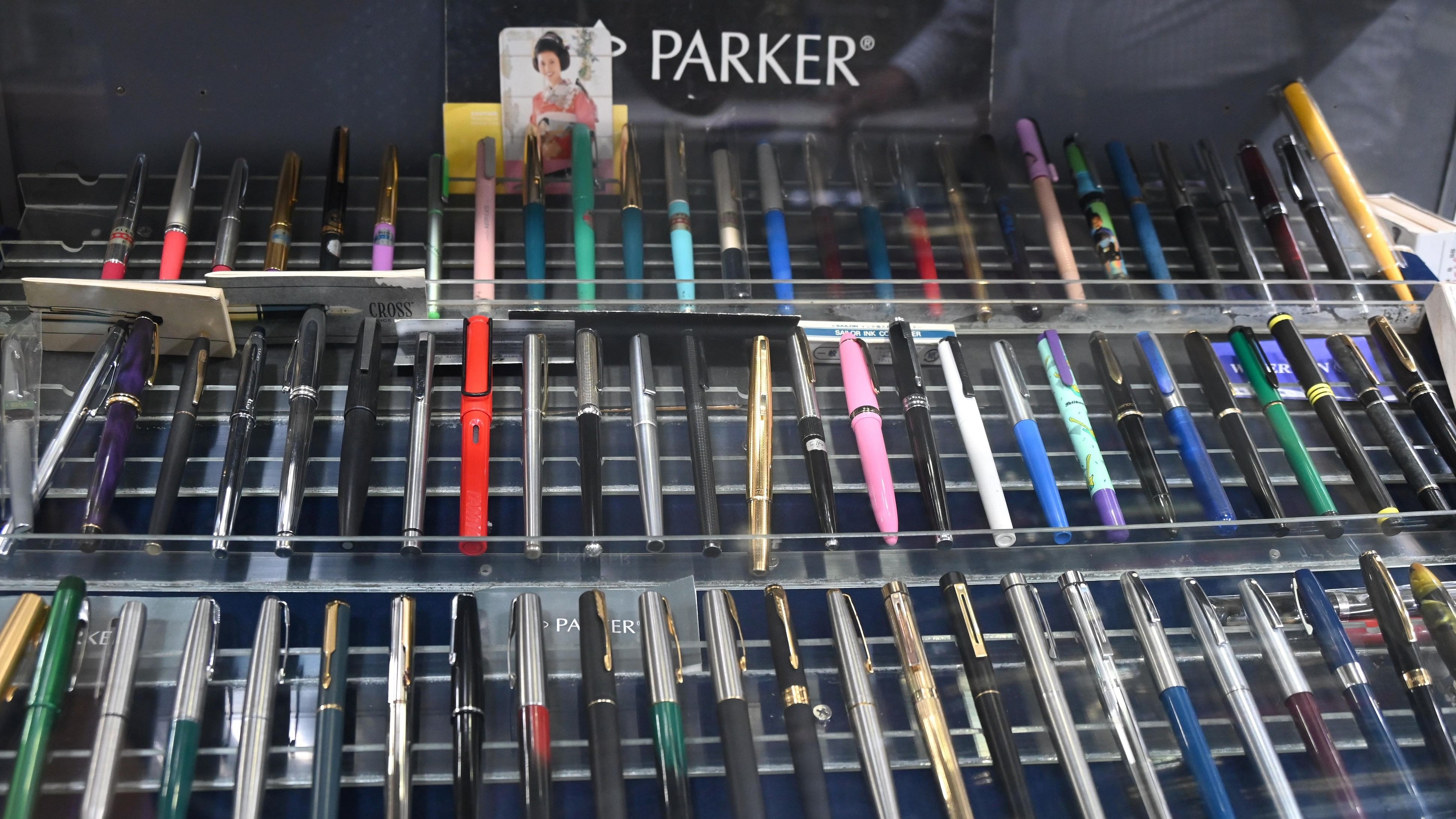 <div class="paragraphs"><p>The oldest pens displayed at a shop of pen specialist sales &amp; service the owner V Suresh Kumar and his company ‘R V Nadam &amp; Co’ since 1946 at Balepete in Bengaluru on Tuesday. </p></div>