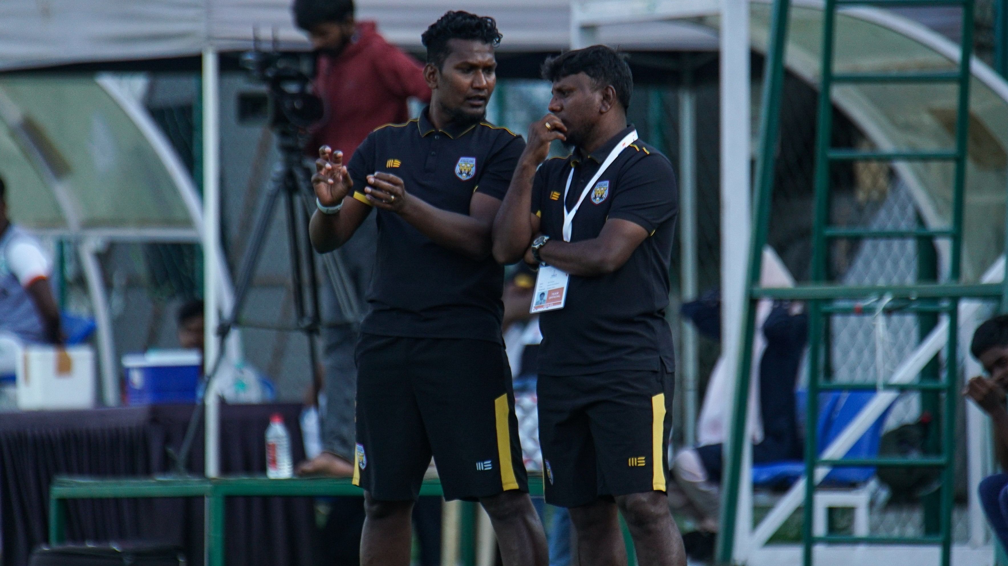 <div class="paragraphs"><p>Sporting Club Bengaluru head coach Chinta Chandrashekar Rao (left) and assistant coach Alex Praveen have been instrumental in guiding the team to the I-League. </p></div>