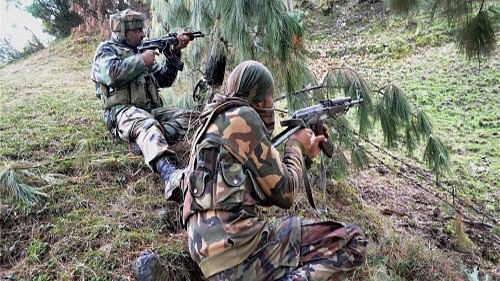 <div class="paragraphs"><p>File photo showing armed Indian army soldiers in action against militants in Jammu and Kashmir.</p></div>