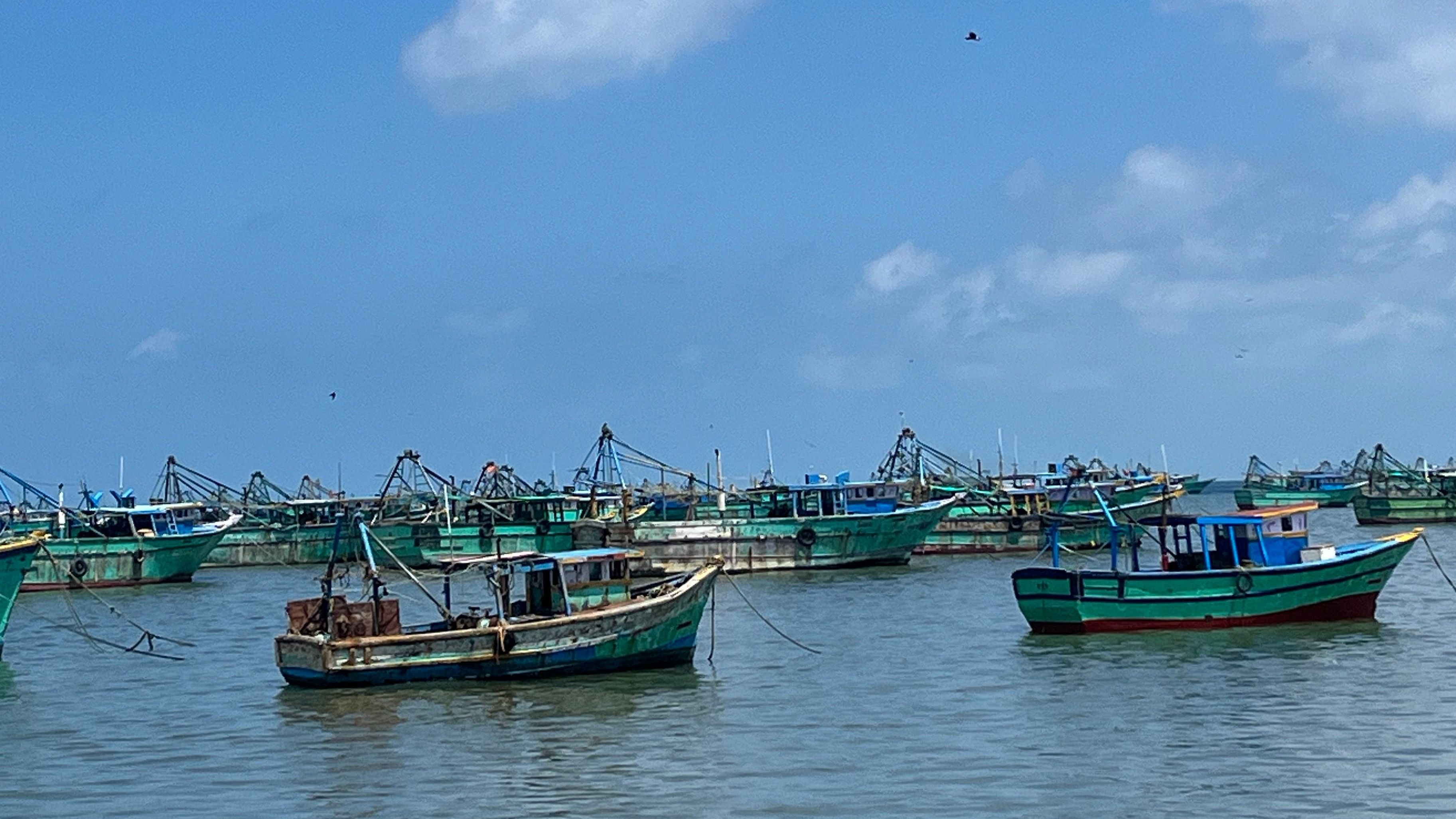 <div class="paragraphs"><p>Boats lined up at the fishing harbour in Rameswaram island.&nbsp;</p></div>