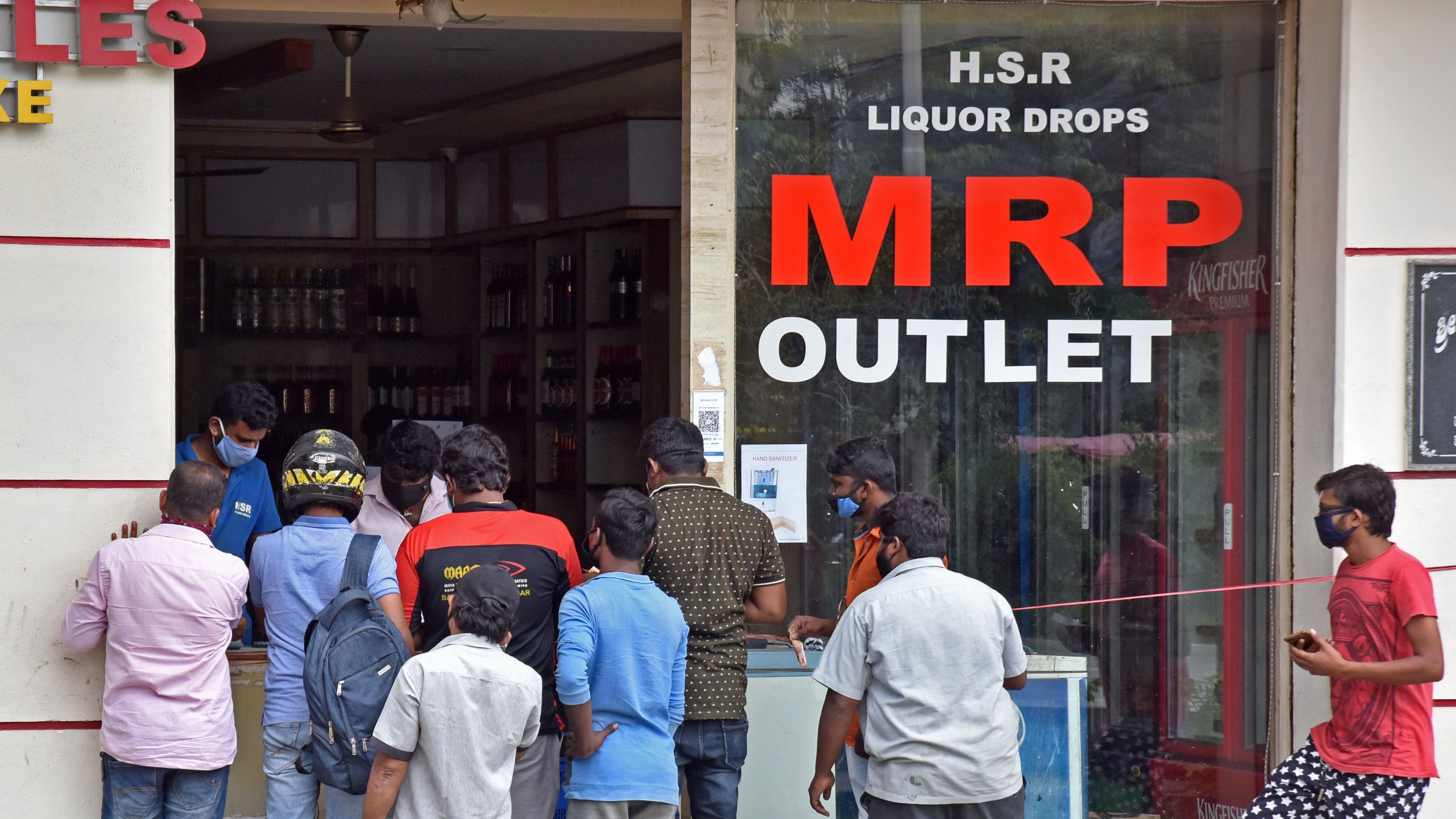 <div class="paragraphs"><p>A view of a MRP liquor outlet in Bengaluru.</p></div>