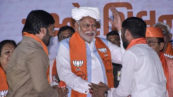 <div class="paragraphs"><p>Union Minister and BJP candidate from Rajkot constituency Parshottam Rupala during 'Sneh Milan' event ahead of Lok Sabha elections, in Surat.</p></div>