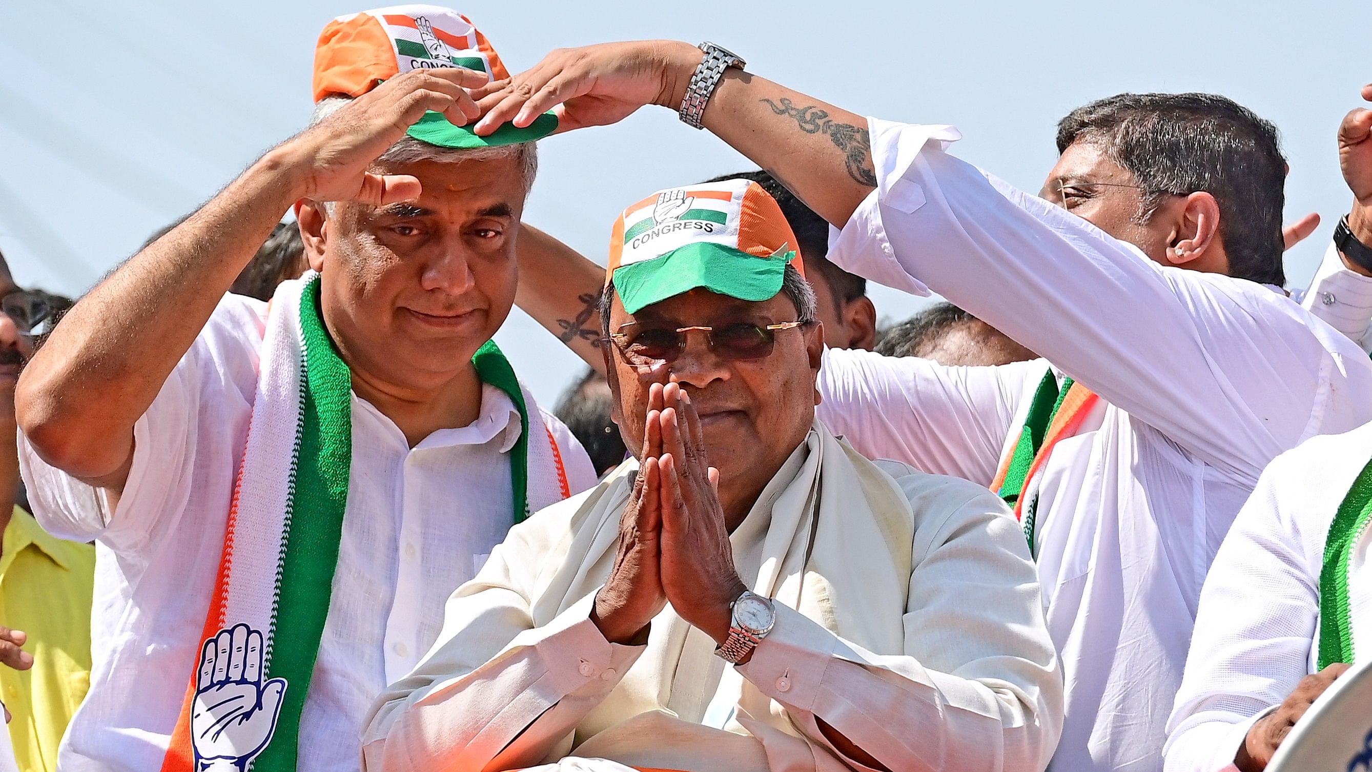 <div class="paragraphs"><p>Karnataka Chief Minister Siddaramaiah during election campaign on Sunday.</p></div>