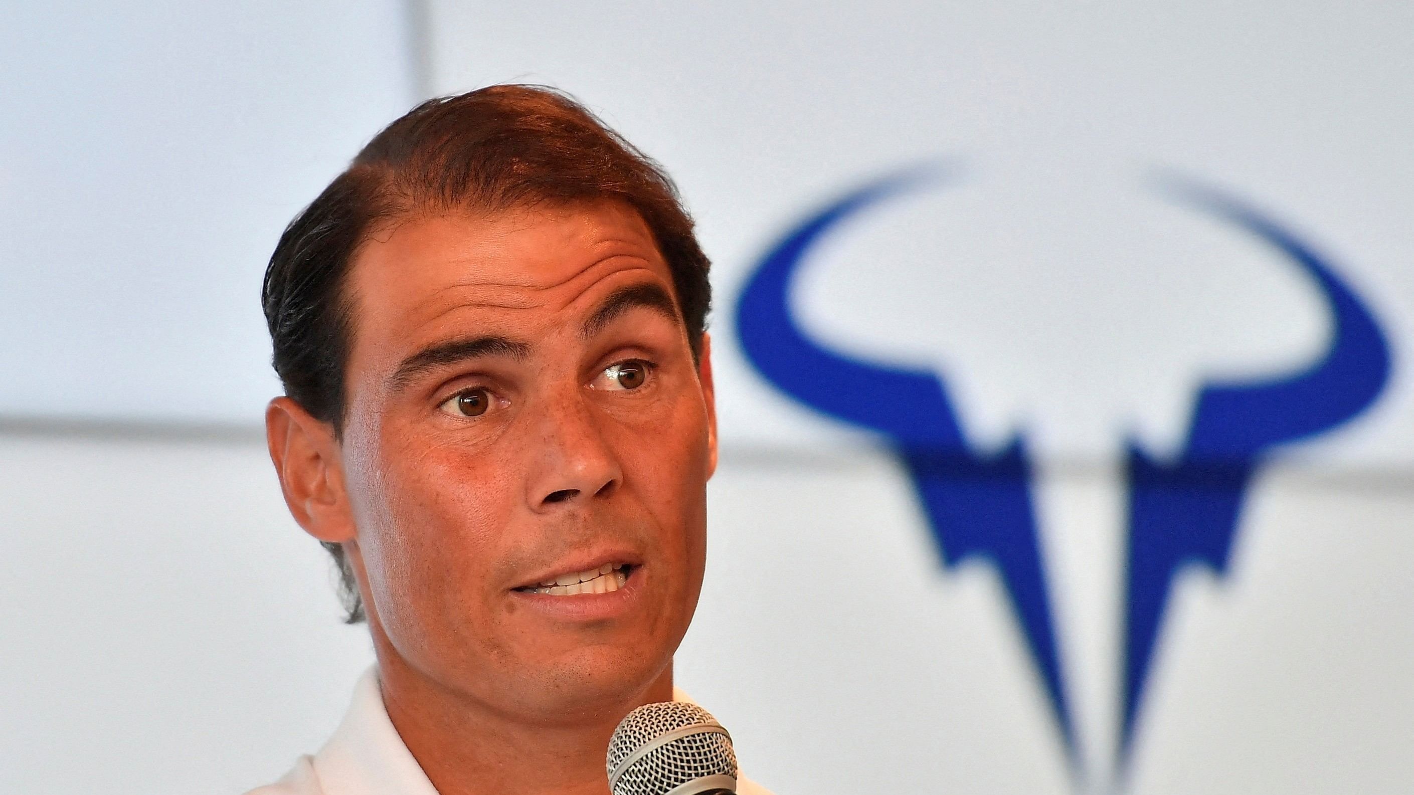 <div class="paragraphs"><p>Spain's Rafael Nadal gestures during a press conference </p></div>