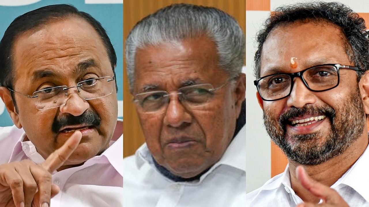 <div class="paragraphs"><p>VS Sateeshan(L), Pinarayi Vijayan(C), K Surendran (R)</p></div>