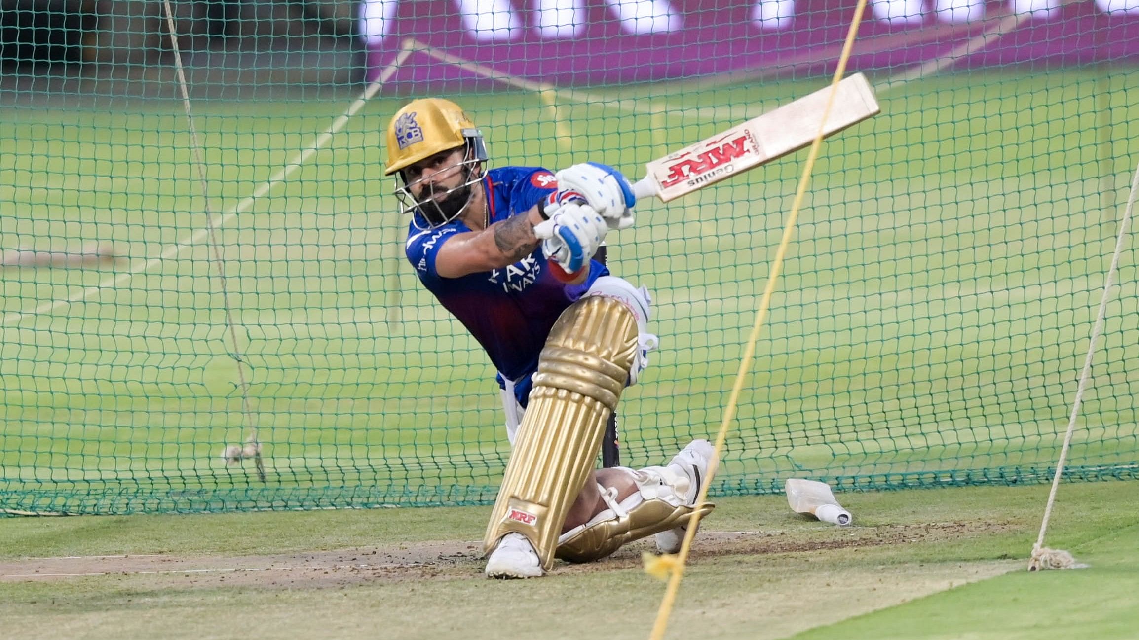 <div class="paragraphs"><p>Virat Kohli seen during the RCB Practice session as ahead of IPL 2024 cricket match against SRH, at KSCA, in Bengaluru on Sunday.</p></div>