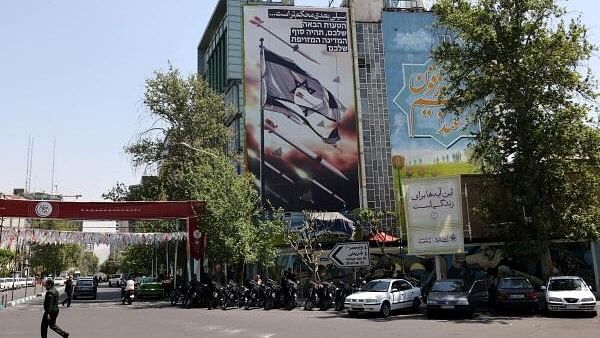 <div class="paragraphs"><p>An anti-Israel billboard is seen from a street in Tehran, Iran April 14, 2024.</p></div>