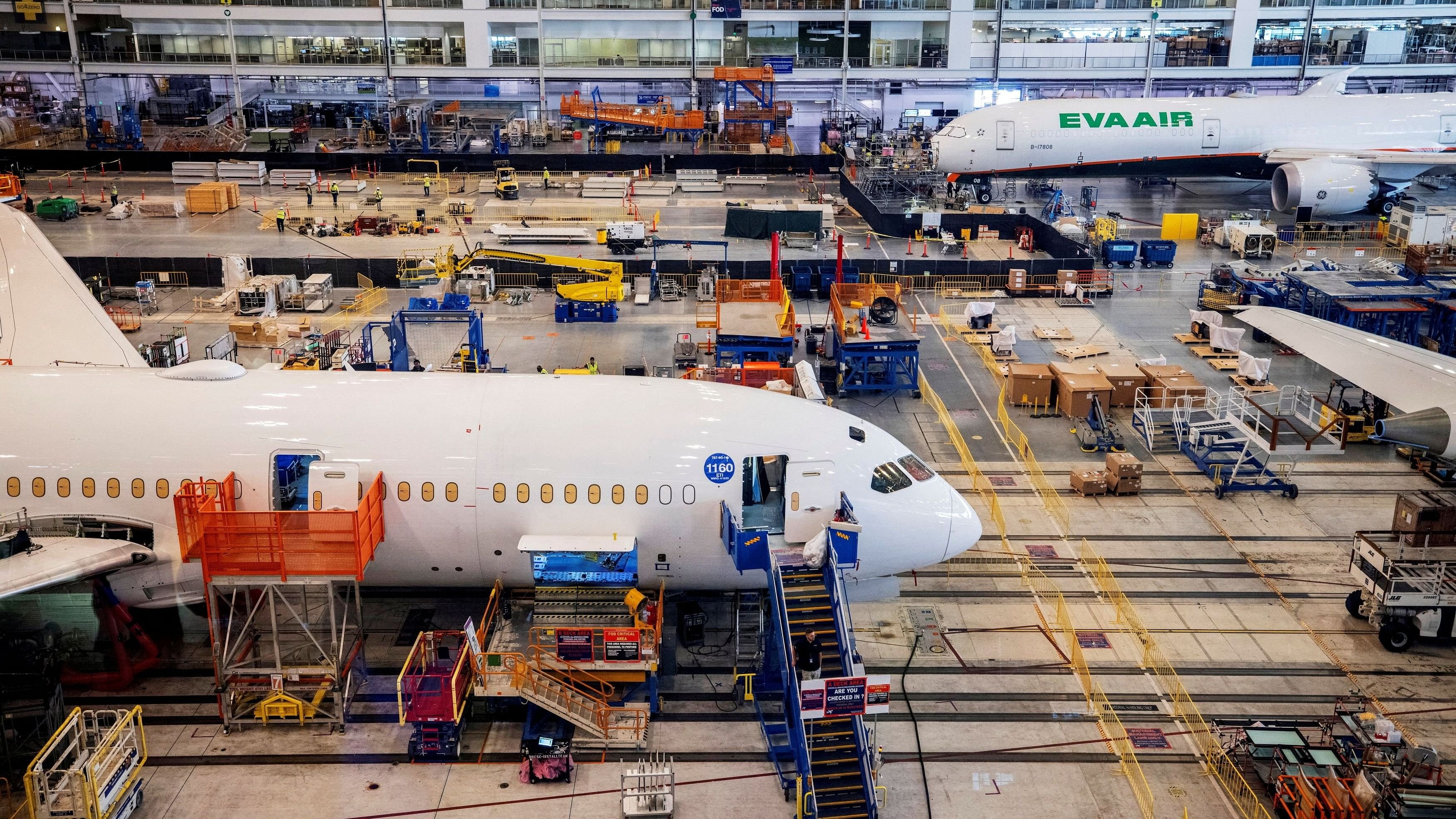 <div class="paragraphs"><p>Boeing employees assemble 787s inside their main assembly building on their campus in North Charleston, South Carolina, U.S., May 30, 2023. </p></div>