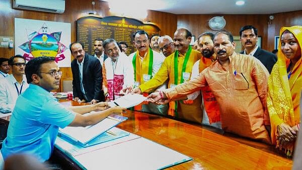 <div class="paragraphs"><p>Lok Sabha Speaker and BJP candidate from Kota constituency Om Birla files nomination for Lok Sabha polls, in Kota, Wednesday, April 3, 2024.</p></div>