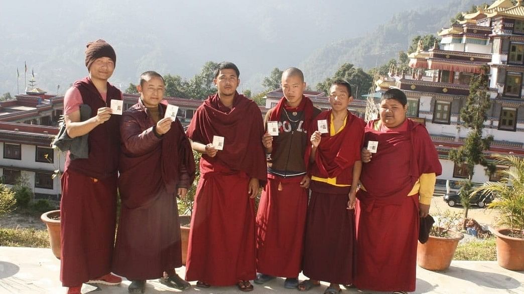 <div class="paragraphs"><p>The Sangha constituency, out of 32 in the state, is reserved for the Sanghas or monks of the Buddhist Monasteries of Sikkim.<br></p></div>