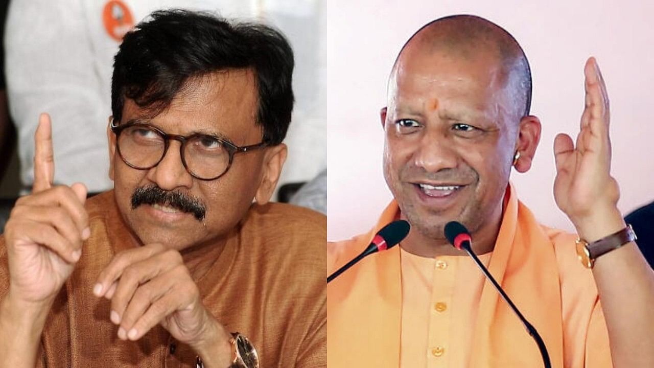 <div class="paragraphs"><p>Shiv Sena (UBT) MP Sanjay Raut (L) and&nbsp;Uttar Pradesh Chief Minister Yogi Adityanath (R).</p></div>