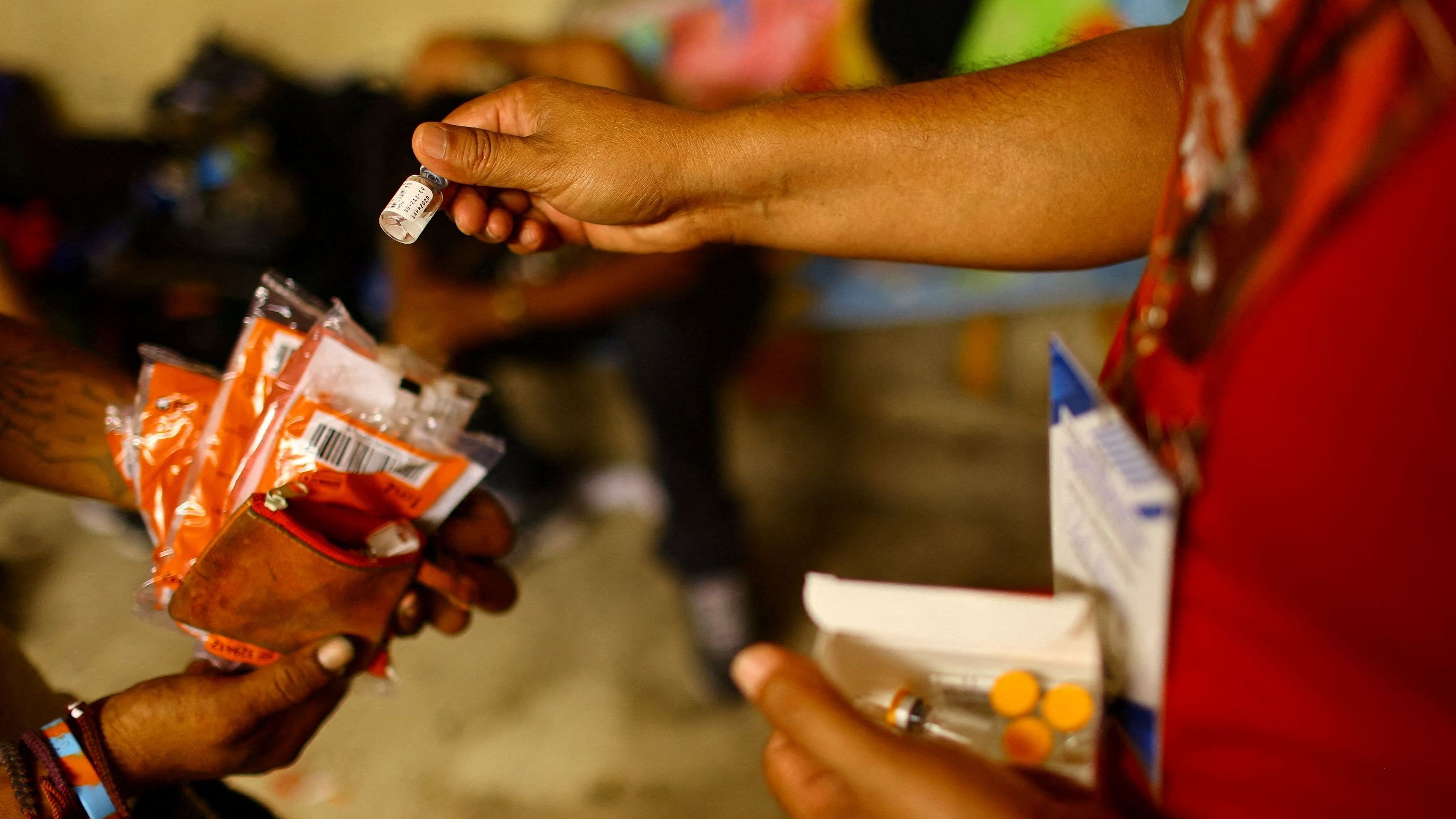 <div class="paragraphs"><p>Health worker hands out Naloxone, used to rapidly reverse opioid overdose. Representative image.</p></div>