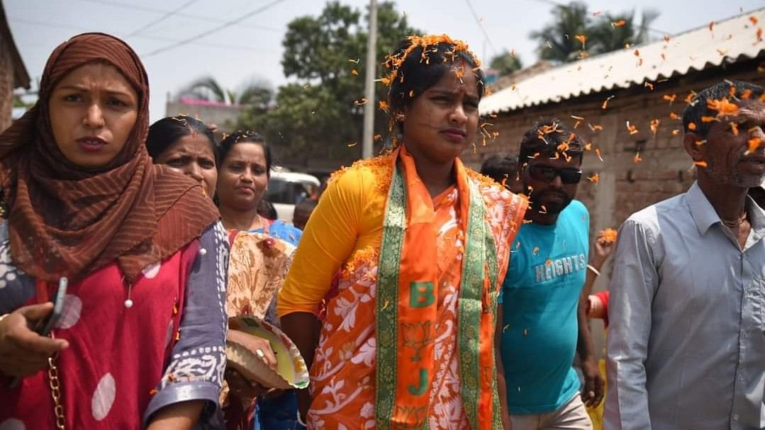 <div class="paragraphs"><p>West Bengal's Basirhat Lok Sabha seat BJP candidate Rekha Patra.</p></div>