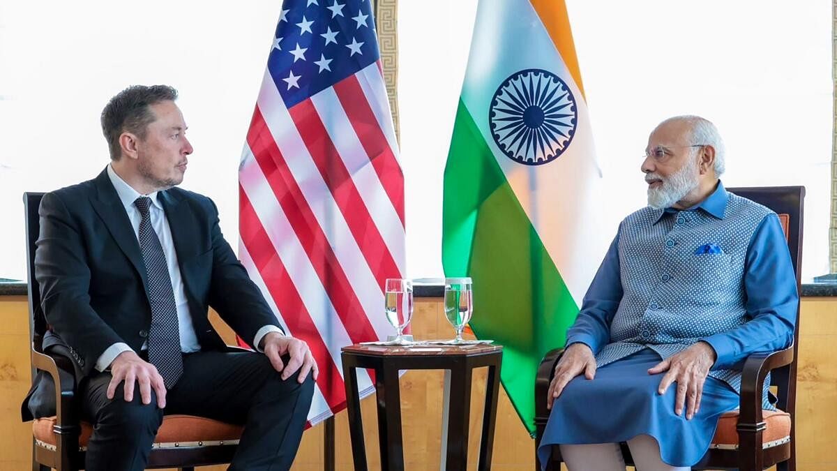<div class="paragraphs"><p>Prime Minister Narendra Modi meets Tesla and SpaceX CEO Elon Musk, in New York, USA.</p></div>