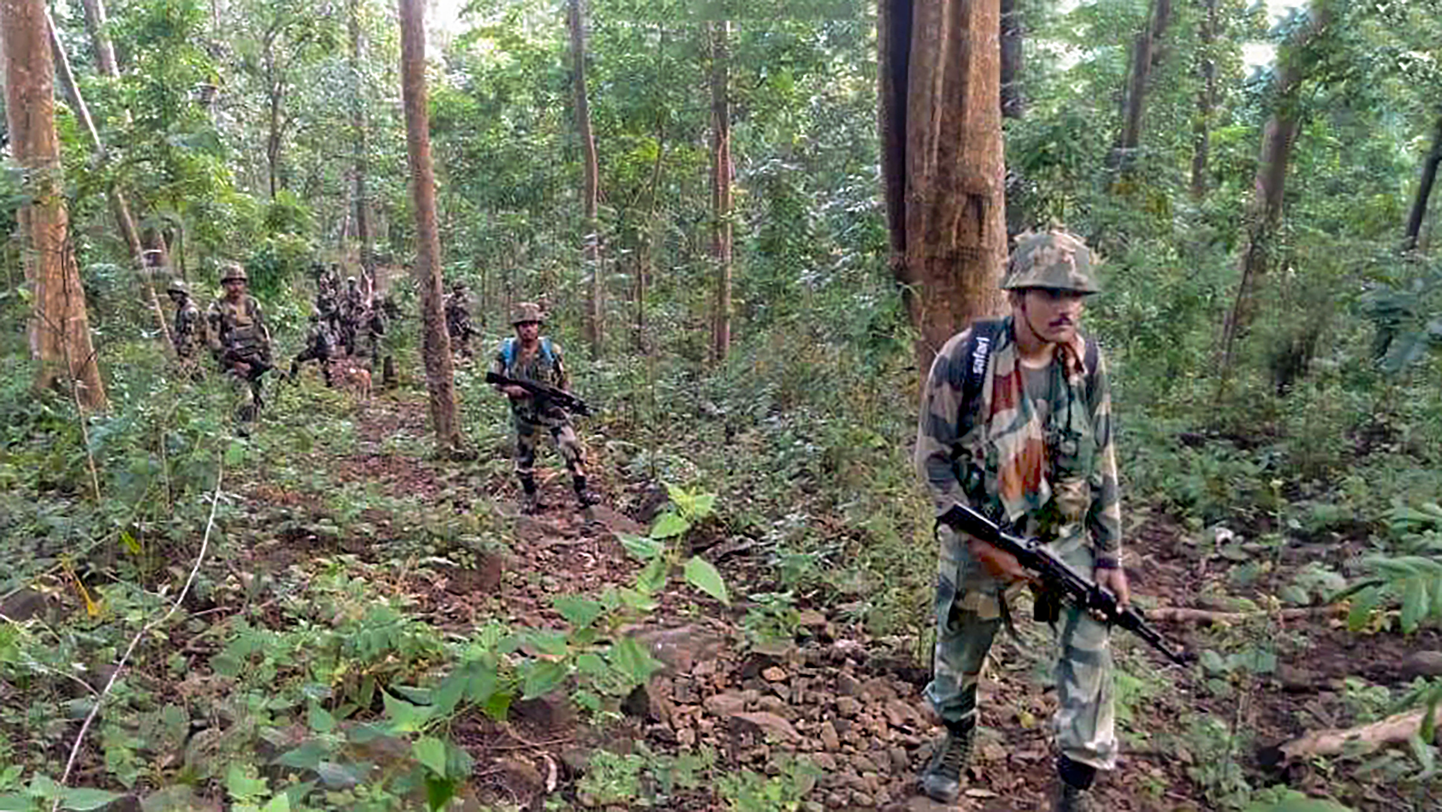 <div class="paragraphs"><p>File photo of security personnel during an encounter with Naxalites.</p></div>