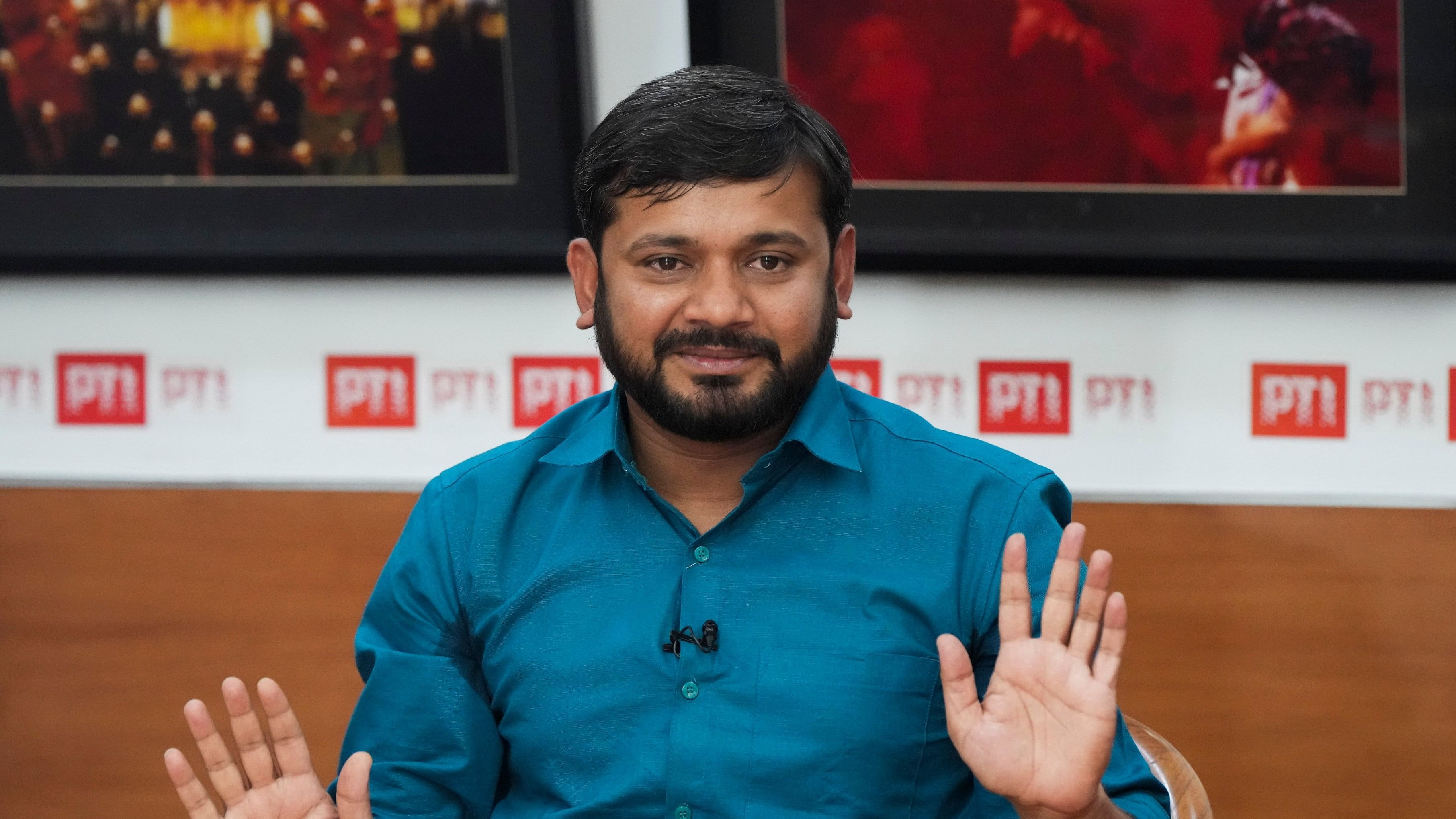 <div class="paragraphs"><p>Congress leader Kanhaiya Kumar during an interview with PTI, in New Delhi, Friday, April 5, 2024. </p></div>