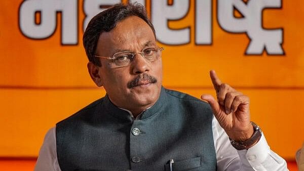 <div class="paragraphs"><p>BJP National General Secretary Vinod Tawde during a press conference, in Mumbai, Tuesday, April 23, 2024. </p></div>