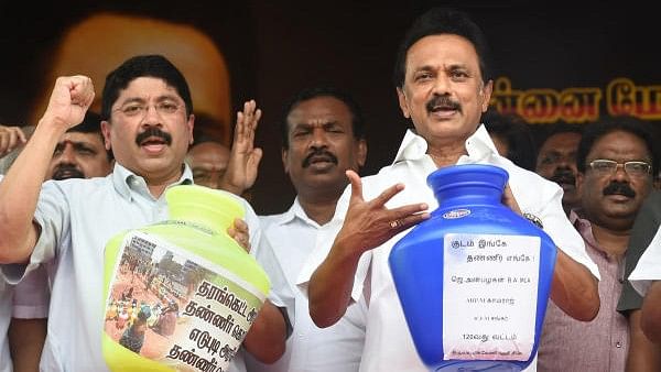 <div class="paragraphs"><p>DMK's&nbsp;Dayanidhi Maran (L).</p></div>