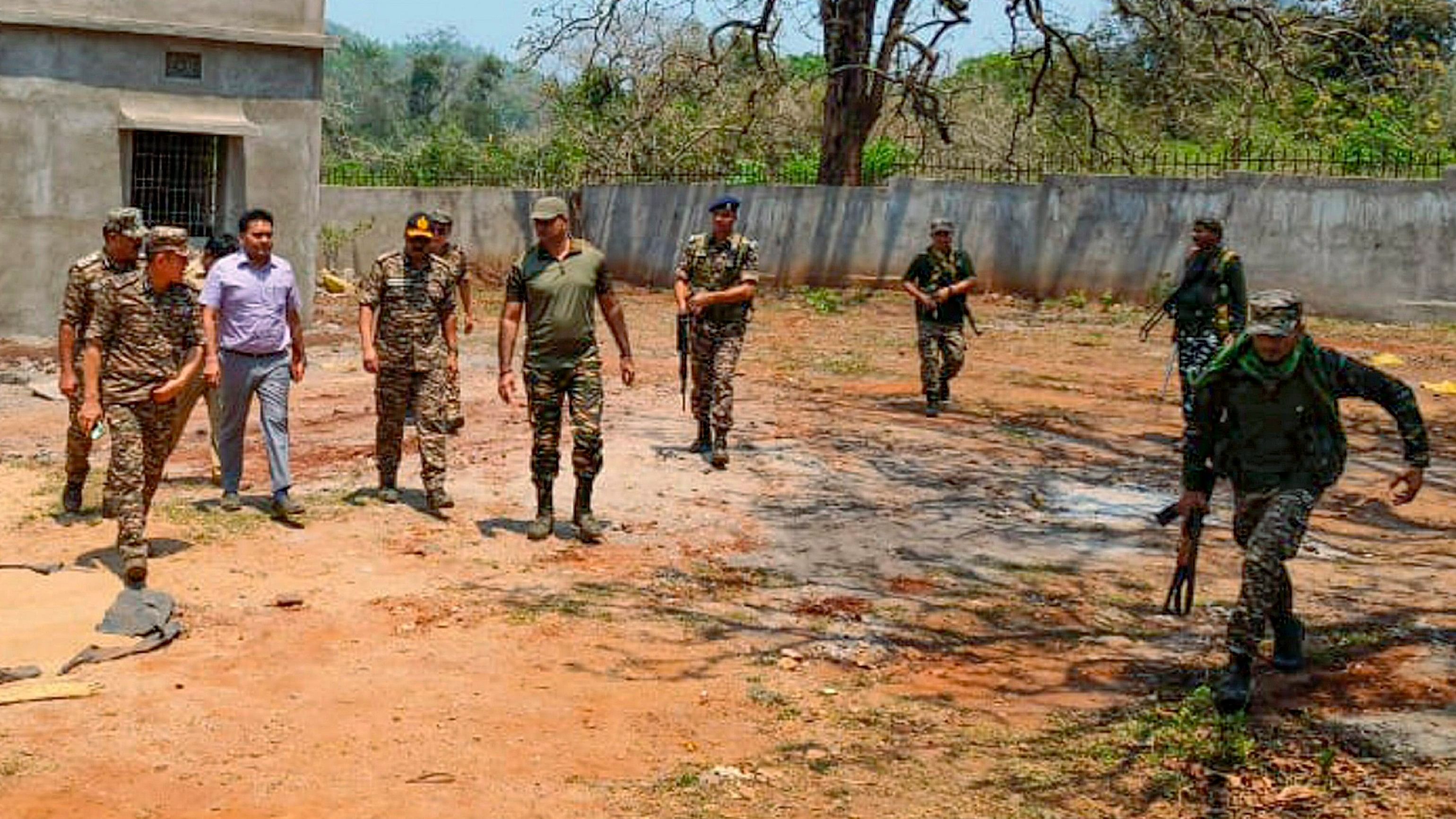 <div class="paragraphs"><p>Security personnel during an operation at a Maoist-hit area, ahead of the Lok Sabha elections in Jharkhand, in West Singhbhum district. Representative image.</p></div>