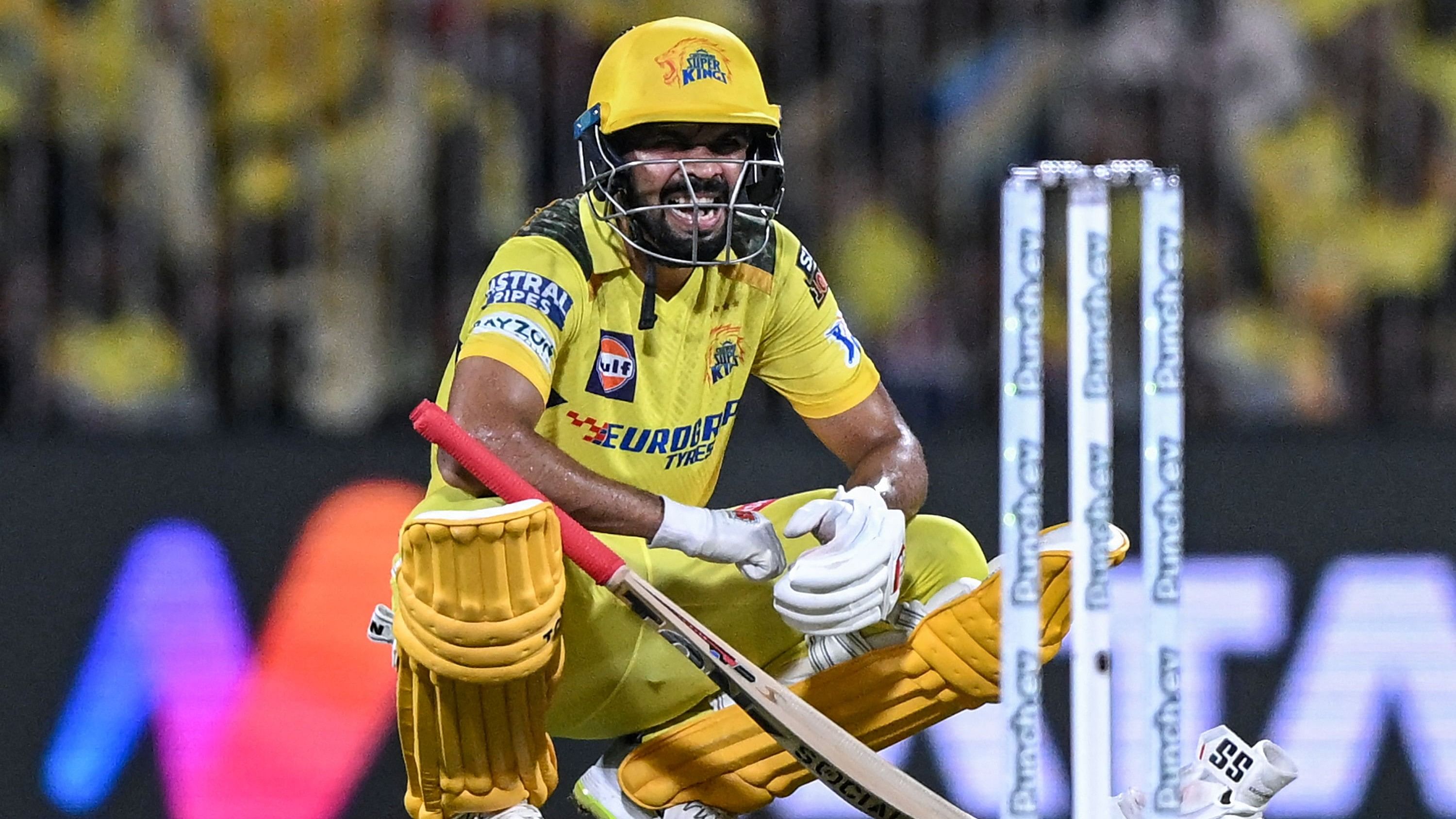 <div class="paragraphs"><p>Chennai Super Kings' captain Ruturaj Gaikwad reacts during the Indian Premier League (IPL) Twenty20 cricket match between Chennai Super Kings and Sunrisers Hyderabad at the MA Chidambaram Stadium in Chennai.</p></div>