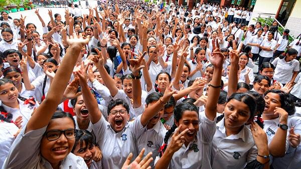 <div class="paragraphs"><p>Students cheering after board results are declared, Representative image.&nbsp;</p></div>