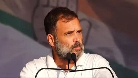 <div class="paragraphs"><p>Congress leader Rahul Gandhi addressing a rally in Bilaspur, Chhattisgarh.</p></div>