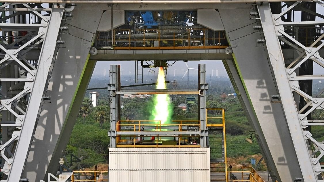 <div class="paragraphs"><p>The pre-burner ignition test at IPRC, Mahendragiri.&nbsp;</p></div>